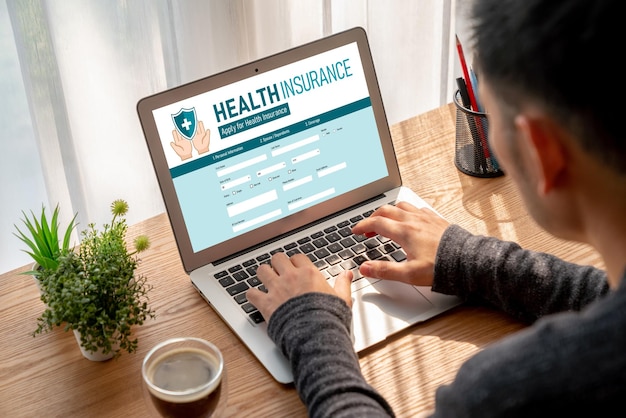 Sitio web de seguros de salud sistema de registro modish