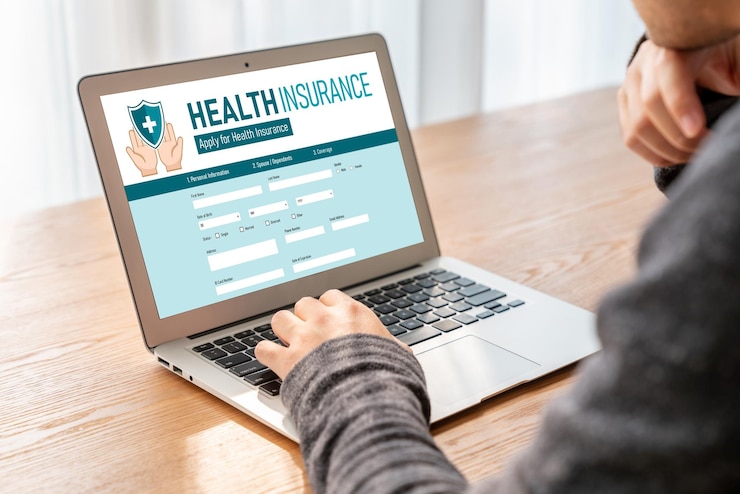 Foto sitio web de seguros de salud sistema de registro modish
