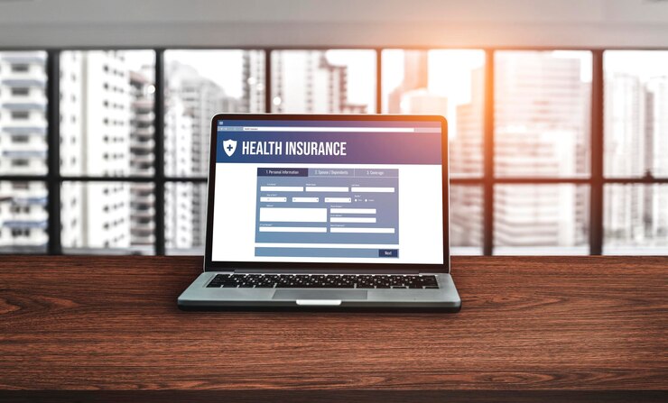 Foto sitio web de seguros de salud sistema de registro modish