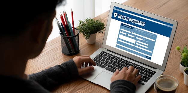 Sitio web de seguros de salud sistema de registro modish