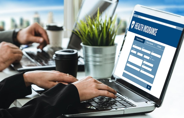Sitio web de seguros de salud sistema de registro modish