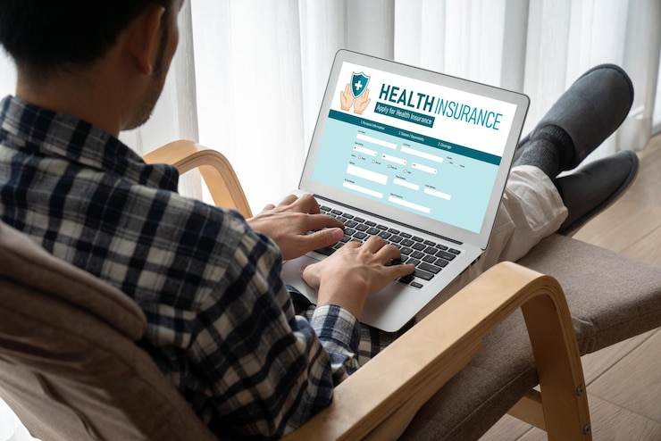 Foto sitio web de seguros de salud sistema de registro modish