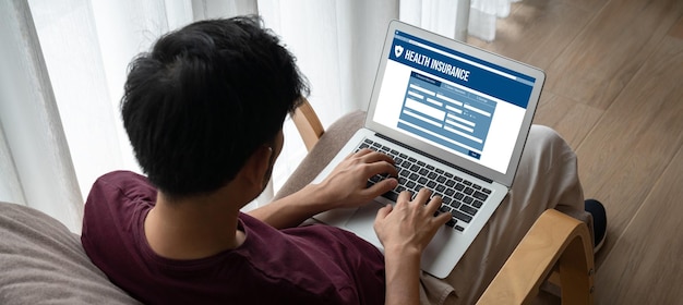 Sitio web de seguros de salud sistema de registro modish