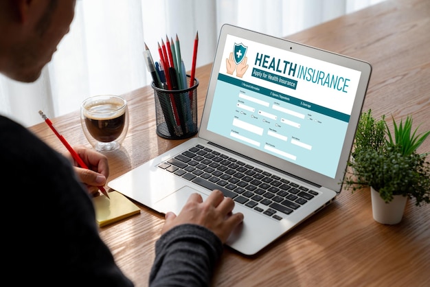 Sitio web de seguros de salud sistema de registro modish