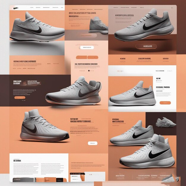 Foto un sitio web para un sitio web llamado nike.