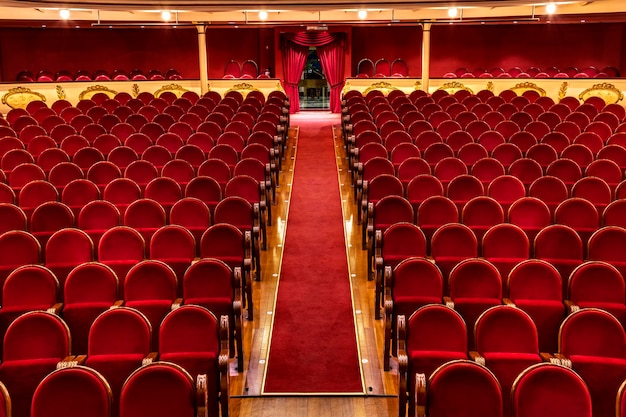 Sitzbereich eines Theaters in Villena Spanien