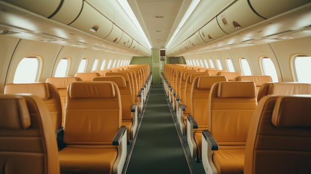 Sitzreihen im Flugzeug