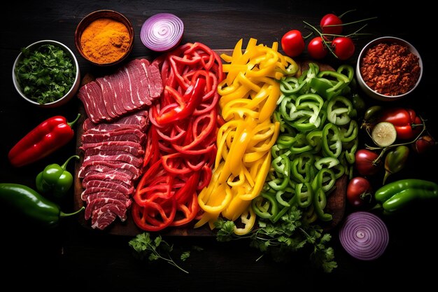 Foto sizzle y spice hot fajitas