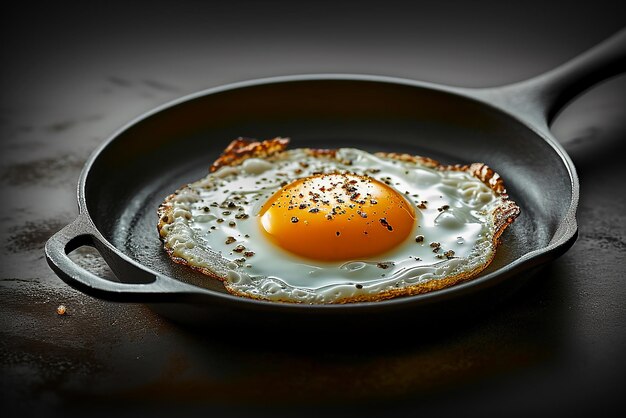 Sizzling Fried Egg auf dem Tisch, erstellt mit generativen KI-Tools