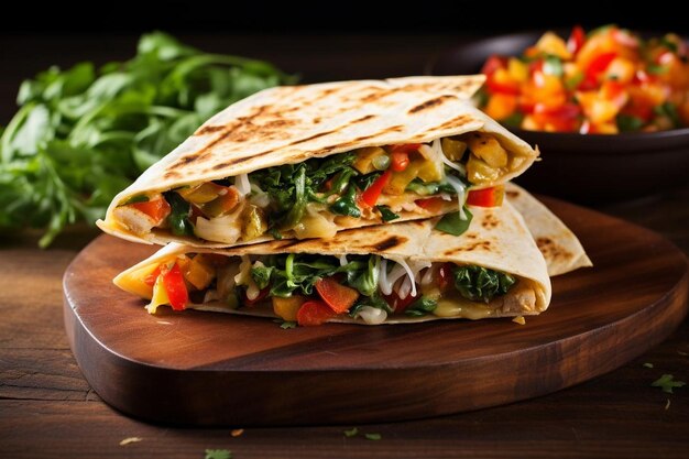 Sizzling Veggie Quesadilla Wrap