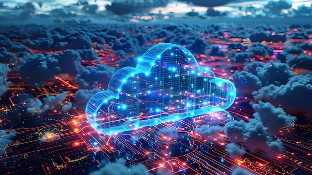 Skalierbare Virtualisierung für Remote-Datenlagerung und -Zugriff mit Hilfe von Cloud-Server-Technologie Konzept Cloud Computing Remote Data Storage Skalierbare Virtualisation Zugriffsverwaltung Sicherheitsmaßnahmen