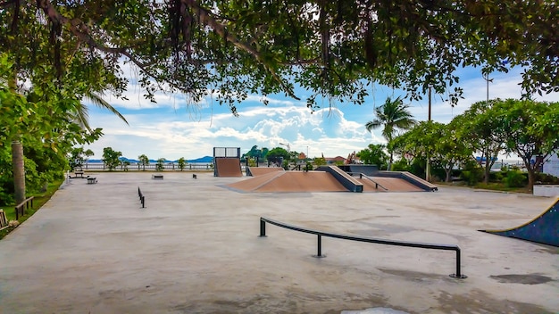 Skate Park am Tag.