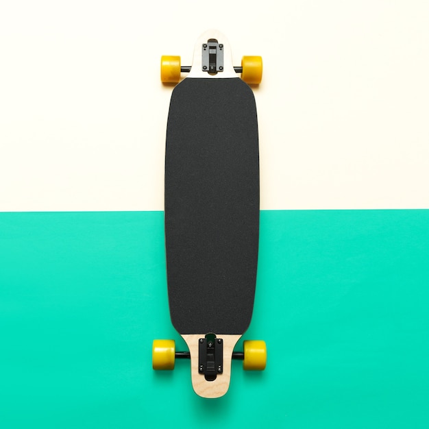 Skateboard, liebe urbane Mode. minimalistisches Design