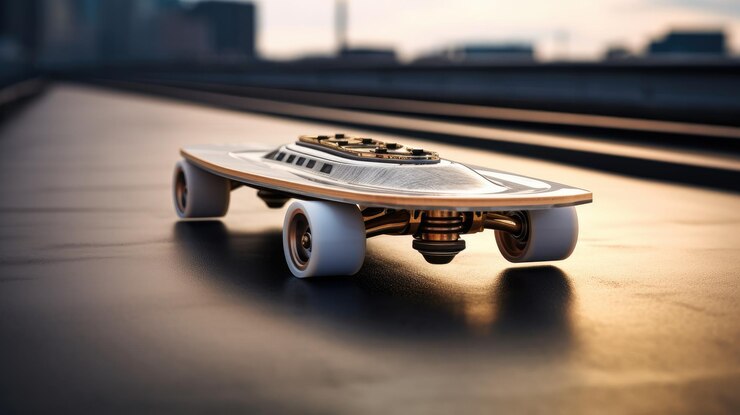 Foto skateboards de levitação magnética para transporte