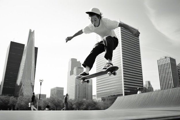 Foto skater skate trick person stadt junge straße extreme skateboard sport sprung städtische outdoors