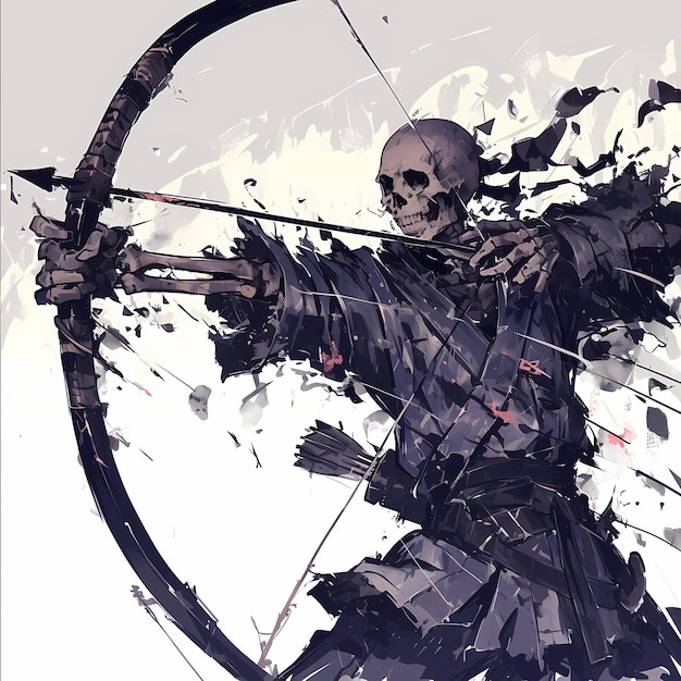 Skeleton Archer para el arte de la fantasía épica