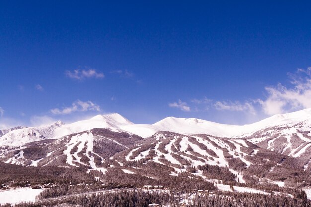 Skigebiet Breckenridge im Winter.