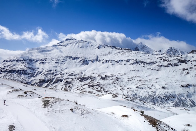 Skipisten von Val Cenis in den französischen Alpen