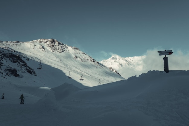 Skipisten von Val Cenis in den französischen Alpen