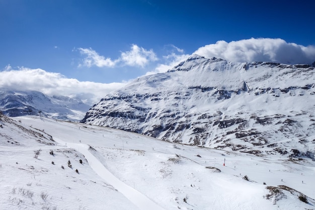 Skipisten von Val Cenis in den französischen Alpen