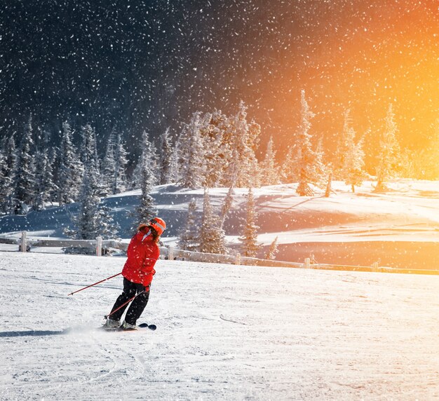 Skiurlaub in den Bergen