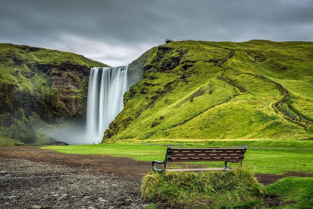 Skogafoss-Wasserfall im Süden Islands