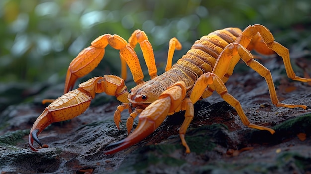 Skorpion bewegt sich über den Sand