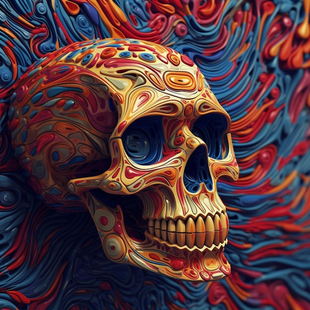 Skull abstrato