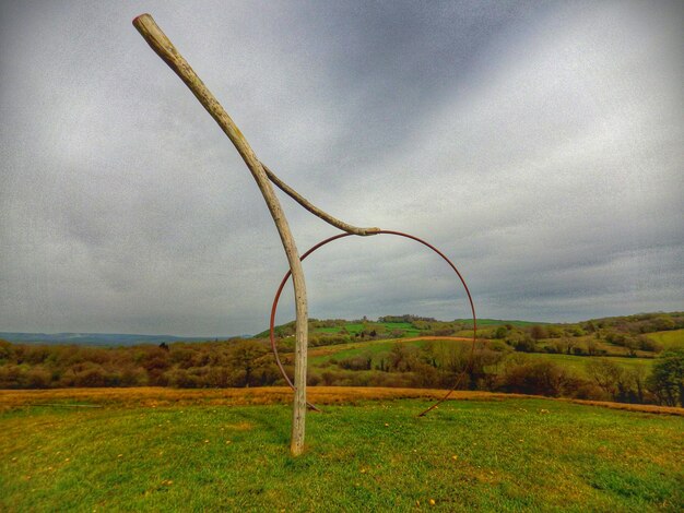 Foto skulptur gegen den himmel im nationalen botanischen garten von wales