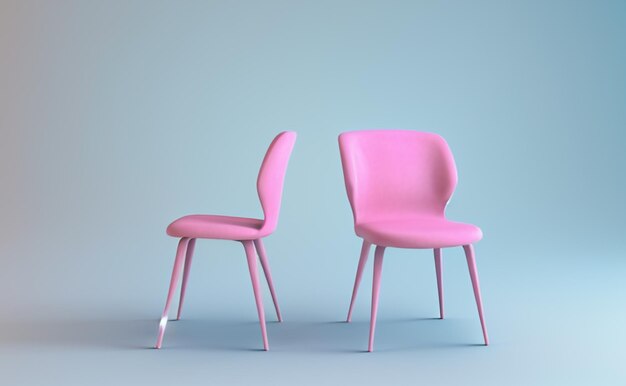 Skurriles Sitz-Cartoon-Stil-Symbol eines Stuhls