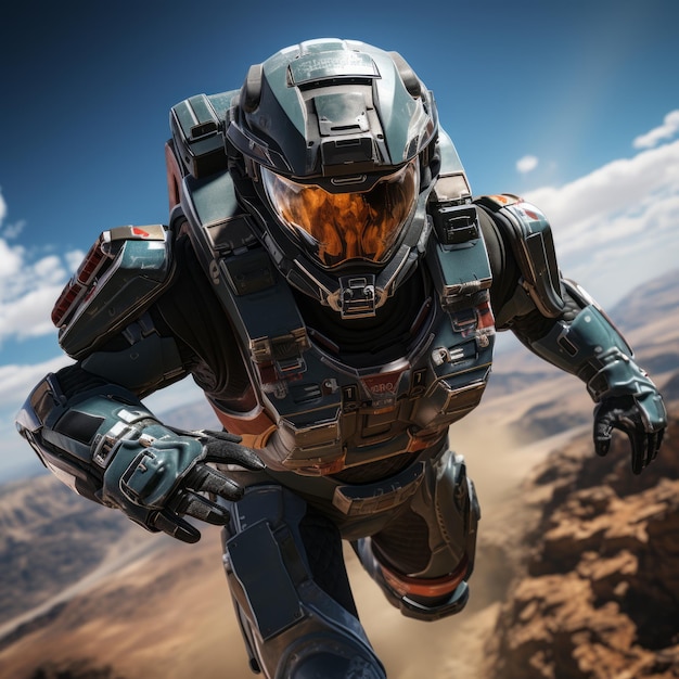 Skyborne Warriors Halo Spartans se elevan en el realismo de alta resolución con el motor Unreal 5