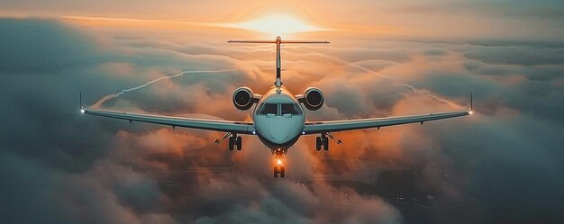 Foto skycutting luxus privatflugzeug