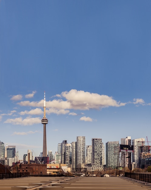 Skyline architectura y edificios en Toronto, Canadá