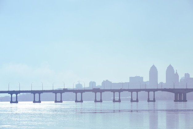 Skyline, Blick auf die Stadt Dnepropetrovsk, Ukraine