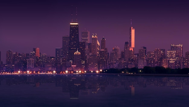 Foto skyline chicago