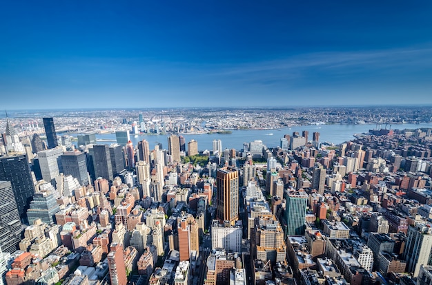 Skyline de la ciudad de nueva york, nueva york, estados unidos de américa