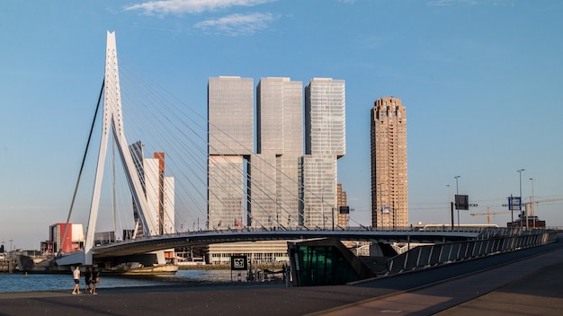 skyline en la ciudad de Rotterdam