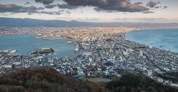 Skyline da cidade de hakodate