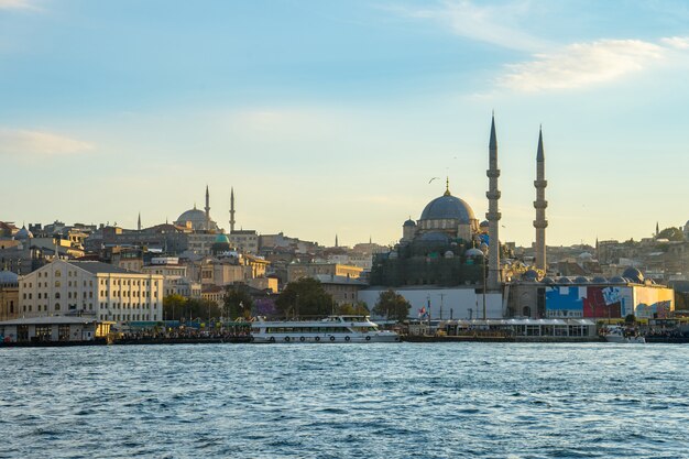 Skyline da cidade de istambul na cidade de istambul, turquia