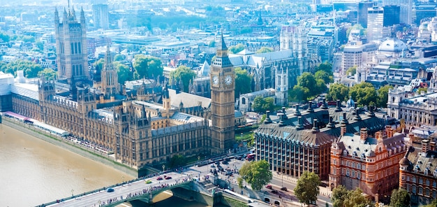 Skyline da cidade de Londres, Reino Unido,