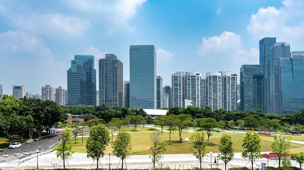 Skyline da paisagem arquitetônica urbana em guangzhou