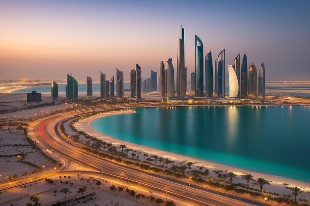 Skyline de Abu Dhabi