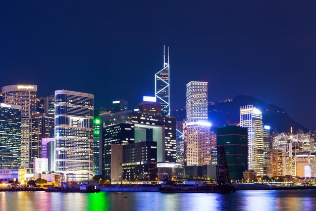 Skyline de Hong Kong à noite