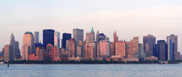 Skyline der Innenstadt von New York City Manhattan