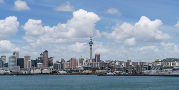 Skyline der Stadt Auckland, Neuseeland