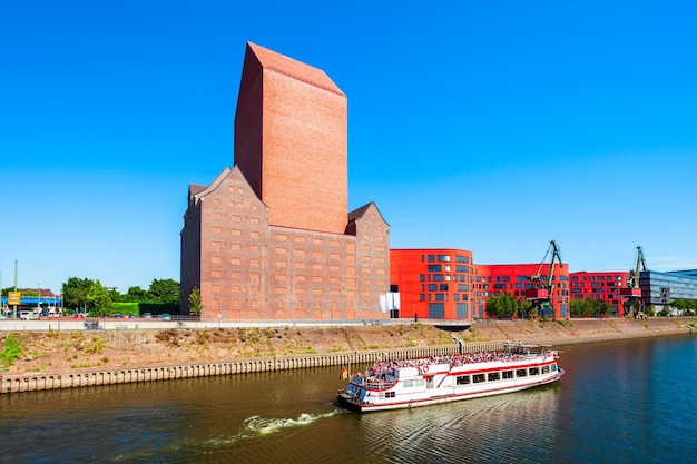 Skyline der Stadt Duisburg in Deutschland