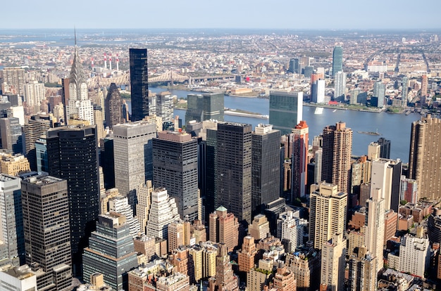 Skyline der Stadt New York, New York, Vereinigte Staaten von Amerika