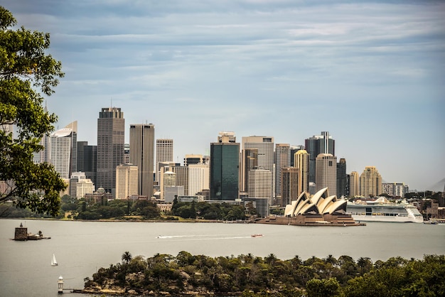 Skyline do centro de Sydney visto da colina de Taronga Austrália