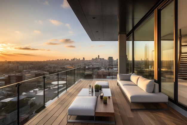 Skyline Penthouse AI gerado