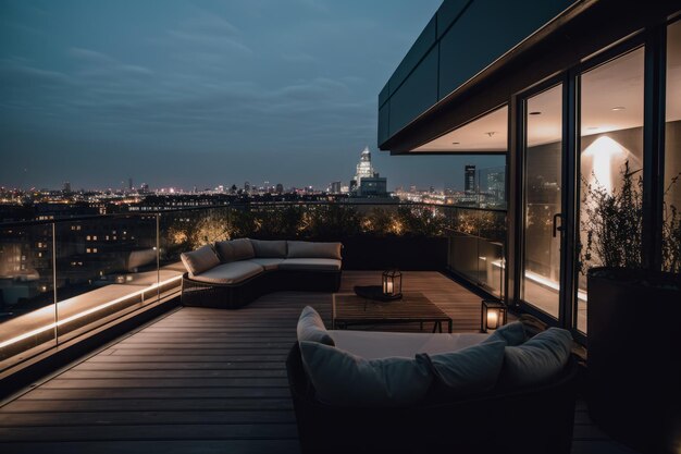 Skyline Penthouse KI generiert